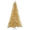 9' x 57"  Champagne/Gold Tinsel Artificial Christmas Tree with 1645 PVC Tips and 1000 Warm White Dura-lit LED Lights.
