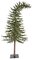 8' Alpine Christmas Tree - 1,221 Green PVC Tips - 400 Warm White LED Lights