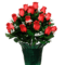 20 inches Sympathy RED Rose Bud with Babys Breath Outdoor UV Rated