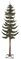 3' Flocked Pine Christmas Tree - Natural Trunk - 498 Green Tips