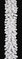 9 Foot x 14 Inch Flocked Arctic Pine Garland with LED Lights