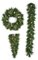 6 Foot Mixed Pvc Alban Pine Garland | Frosted White Berries And Pine Cones