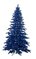 Navy Blue Flocked Marin Trees With Blue Led Lights | 5 Foot, 7.5 Foot, Or 9 Foot