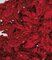 Earthflora's  Artificial Red Flocked Valentino Trees. Medium Flocked, Slim Size Trees with Red LE...