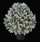 FLOCKED BURLINGTON SPRUCE BALL TOPIARY WITH LED LIGHTS | 27 inches TALL OR 39 inches TALL