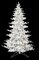 Full Size White Christmas Tree w/LED Rice Lights | 5' to 9 Feet Tall