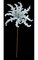 15" Velvet/Sequined Poinsettia Baby Blue
