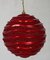 Earthflora's 6 Inch Pearl Gloss Uv Swirl Ball Ornament With Glitter In Red, Green, Gold, Silver And Blue