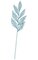 27" Glittered Leaf Spray Blue