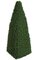 4' Plastic Boxwood Pyramid Topiary - Wire Frame - Green - 19" Bottom Width - 9" Top Width - Hollow Inside 655.10