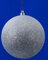 Earthflora's 5 Inch Glittered Ombre Ball Ornament In Light Blue/white Or Silver/white