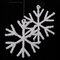 Earthflora's 10 Inch Frosted Snowflake Ornament