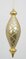 Earthflora's 11.5 Inch Matte Gold Mosaic Finial With Silver Glitter