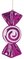 Earthflora's 12 Inch Round Swirl Candy Ornament - 4 Colors