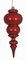 Earthflora's 16 Inch Pearl Shiny UV Finial In Gloss Red, Green, Copper, Fuchsia, Purple