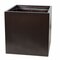 Earthflora's 19 Inch X 19 Inch X 19 Inch Stylish Square Planters In Gloss Black, Shiny Bronze Or Satin Charcoal