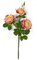 Earthflora's 20 Inch Rose Spray With Leaves - Coral/yellow, White, Or Light Pink