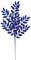 21 inches Plastic Glittered Locus Spray - 9 inches Width - Blue