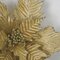 Earthflora's 21 Inch Velvet Poinsettia Stem - Red Or Gold