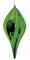 Earthflora's 23.5 Inch Reflective Finial Ornament - Green, Silver, Gold