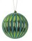 Earthflora's 4 Inch Or 5 Inch Green/blue Reflective Glitter Ball Ornament - Green/blue