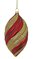 Earthflora's 5.5 Inch Matte Red Glitter Finial