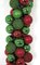 Earthflora's 6 Foot Mixed Red And Green Ball Garland