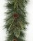 Earthflora's 6 Foot X 12 Inch Timbercove Garland With Pine Cones And Cedar/juniper/bay Leaves