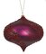 Earthflora's 6 Inch Matte/glitter Onion Ornament - Burgundy