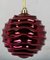 Earthflora's 6 Inch Shiny Wavy Ball Ornament - Burgundy, Blue, Fuchsia, Purple, Silver