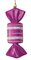Earthflora's 7 Inch Mini Matte Striped Rectangle Candy Ornament In 4 Colors
