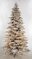 Earthflora's 7.5 Ft., 9 Ft., And 12 Ft. Snowy Flocked Polaris Slim Pine Tree With 3mm Multi-functional Led Lights