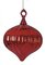 Earthflora's 8 Inch Shiny Red Or Silver Mercury Glass Finish Onion