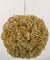 Earthflora's Glittery Fire Burst Ball Ornaments - 5 Inches Or 6.5 Inches - Champagne Or Gold Colo...