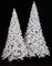 Earthflora's Medium Size Flocked Arctic Pine Trees - 7.5 Ft., 9 Ft., And 12 Ft. Tall With Mixed Warm White And Pastel Multi-color Led Lights Function - Remote Control To Set Colors