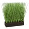 Earthflora's Planted Rectangle Pvc Onion Grass - 3 Sizes - 11 Inches, 16 Inches, And 19 Inches