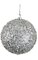 Beaded/Glittered Ball - Silver