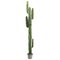 79" fake-Saguaro Cactus Plant in Plastic Planter Green