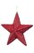 Glittered Star Red