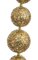 31.5" Glittered Ball Chain - Gold