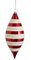 6.5 inches Stripe Finial - White/Red