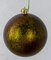 Earthflora's 4 Inch Antique Ball Ornament In Matte Dark Green
