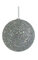 Tinsel/Sequined Ball - Silver