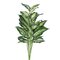 3 feet Artificial Green and White Marble Dieffenbachia Plant Featuring 5 Branches with 40 Leaves