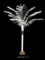 9 feet or  12 feet Tall Canvas Feather Palm in Natural or Green