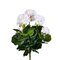 15.25" White Geranium Bush