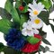 22" Red White Blue Floral Wreath