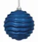 Earthflora's 6 Inch Matte Wavy Ball Ornament - Burgundy, Blue, Purple, Silver