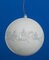 6 Inch Shiny White Glittered Deer Pattern Ball Ornament
