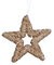 Chunky Beaded Glittered Champagne Star Ornaments | 5 Inch or 14 Inch Sizes